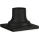 Allison 6 inch Textured Black Outdoor Pier Mount Adapter 