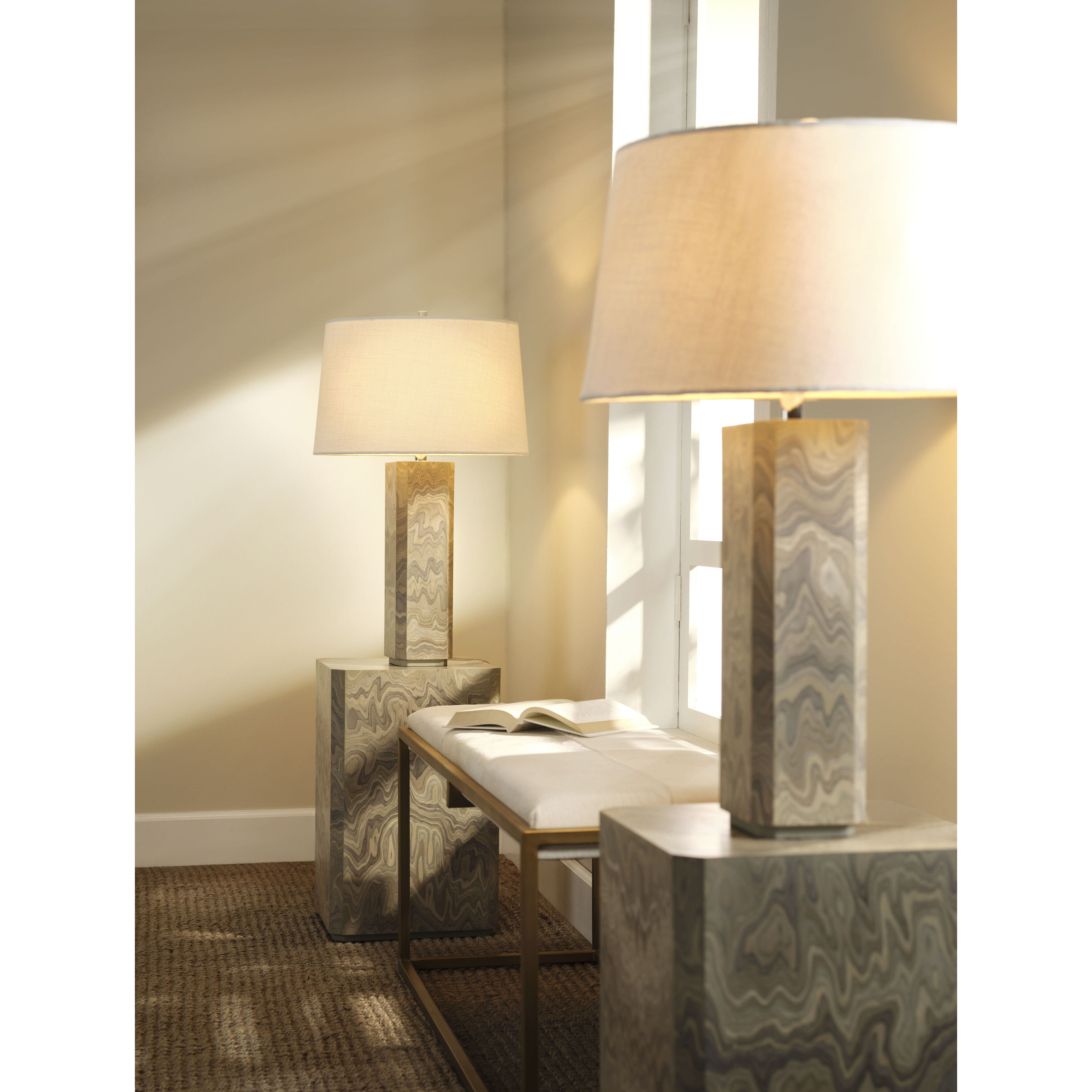 Vale 22 X 14 inch Sand Grey Side Table, Inline