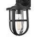 Hugo 1 Light 11.5 inch Black Outdoor Wall Sconce