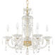 Sterling 6 Light 21 inch Polished Silver Chandelier Ceiling Light in Heritage
