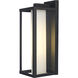 Adler 1 Light 16 inch Black Outdoor Wall Light