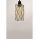 Norfolk 1 Light 6 inch Black/Burnished Brass Mini Pendant Ceiling Light