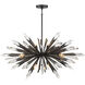 Elsa 12 Light 41.88 inch Midnight Graphite Pendant Ceiling Light