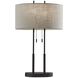 Duet 27 inch 60.00 watt Antique Bronze Table Lamp Portable Light