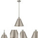 Ballston Cone LED 12 inch Brushed Satin Nickel Pendant Ceiling Light