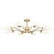 Breton 8 Light 46 inch Modern Gold Chandelier Ceiling Light