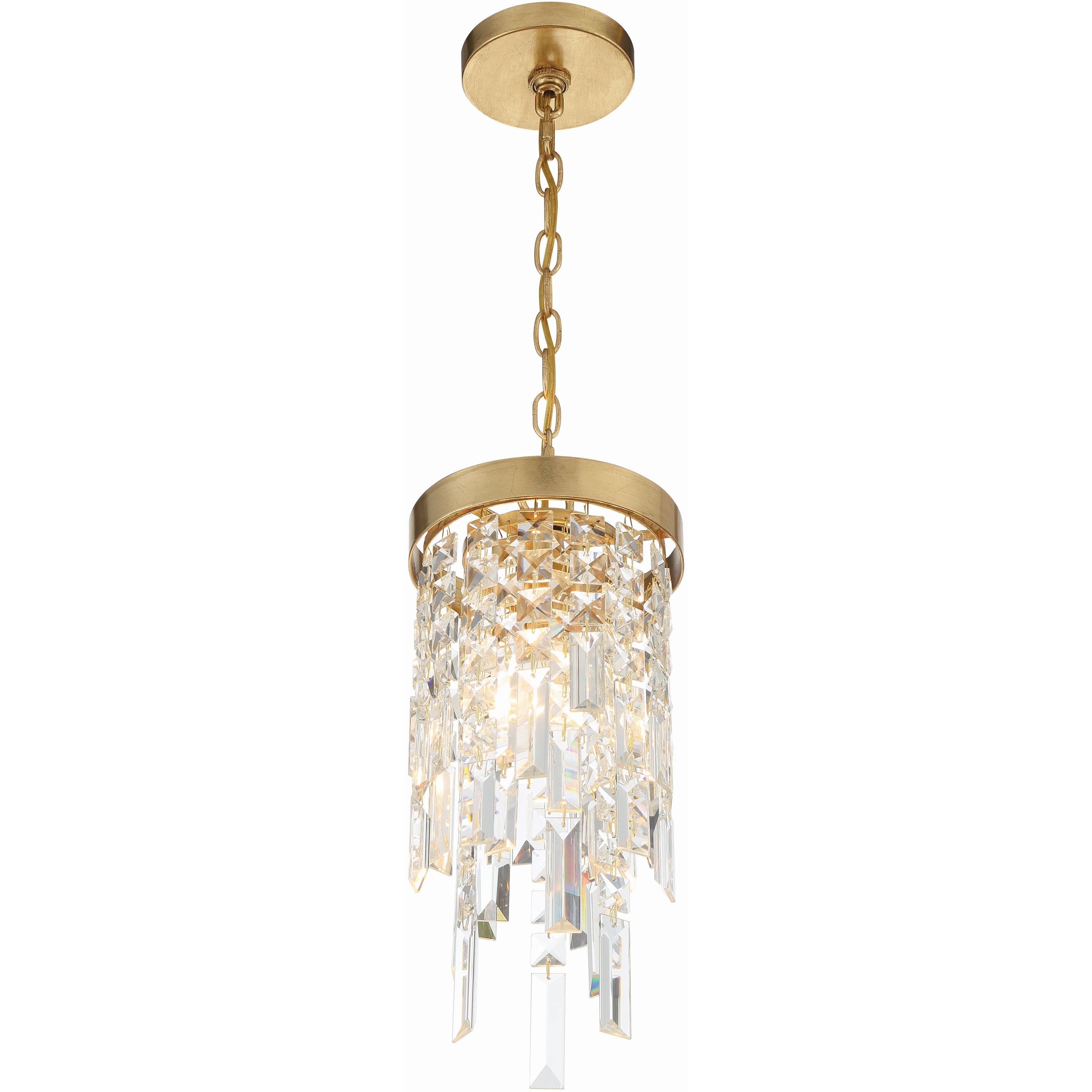 Winfield 1 Light 7 inch Antique Gold Mini Chandelier Ceiling Light