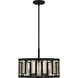 Bankston 4 Light 18 inch Matte Black Pendant Ceiling Light