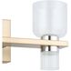Amelia LED 15 inch Champagne Gold and Polished Nickel Vanity Light Wall Light