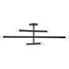 Millie LED 35.75 inch Black Chandelier Ceiling Light, Semi-Flush Mount