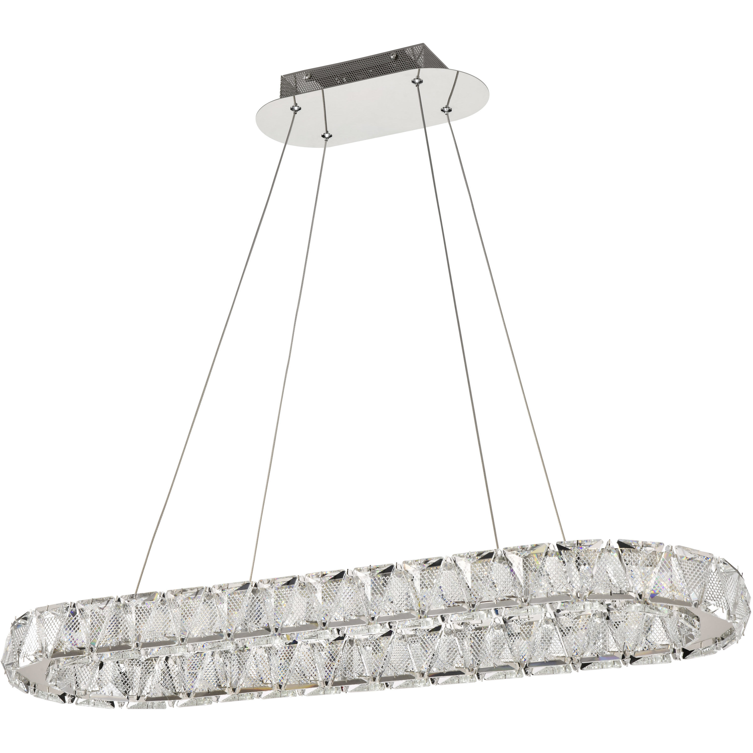 Asher LED 11.75 inch Polished Nickel Pendant Ceiling Light