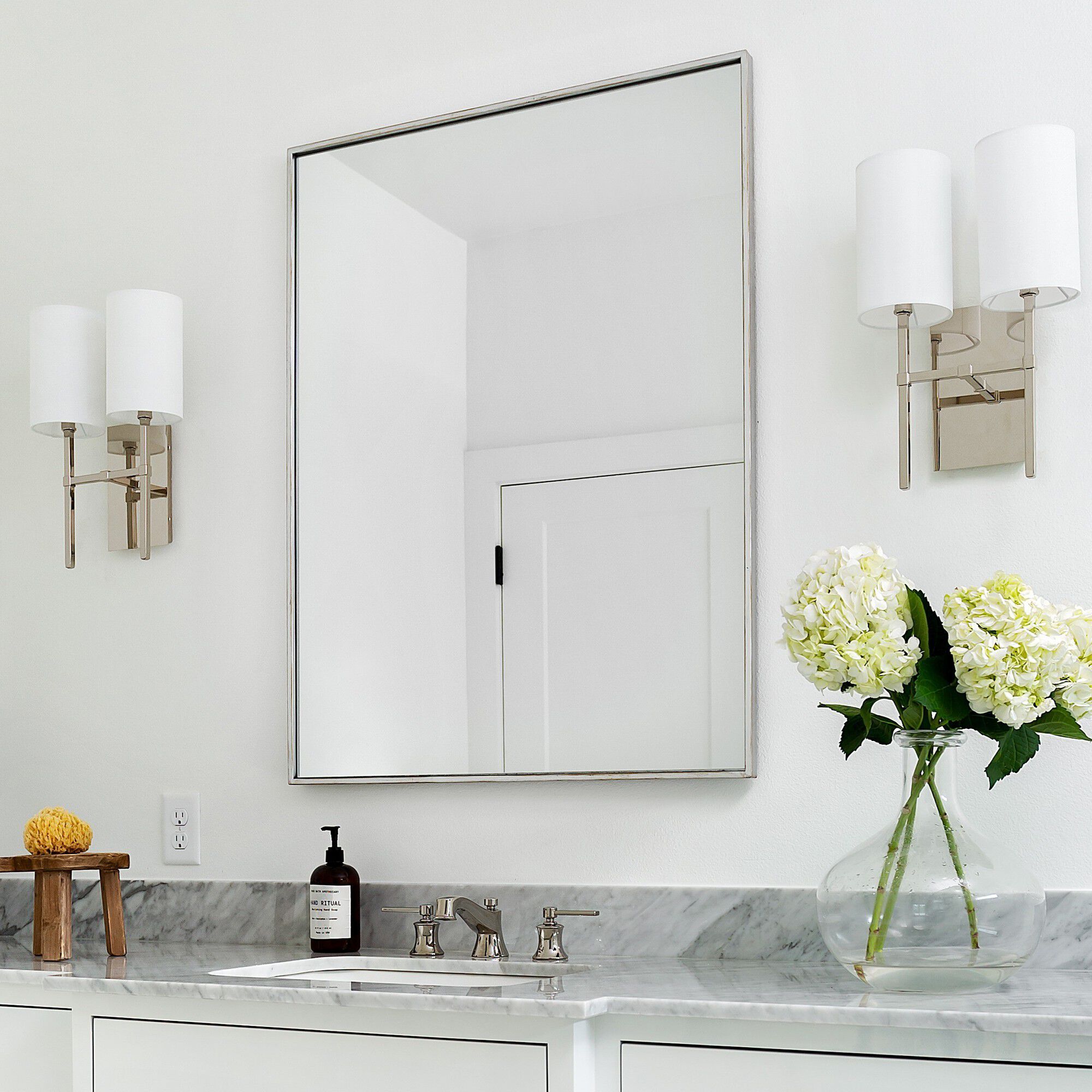 Veronica Bath Wall Light in Polished Nickel