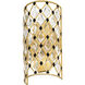 Windsor 2 Light 10 inch French Gold and Matte Black Wall Sconce Wall Light