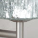 Nico 4 1 Light 5 inch Satin Nickel Mini Sconce Wall Light in Halogen, Stone Silver Foil Glass