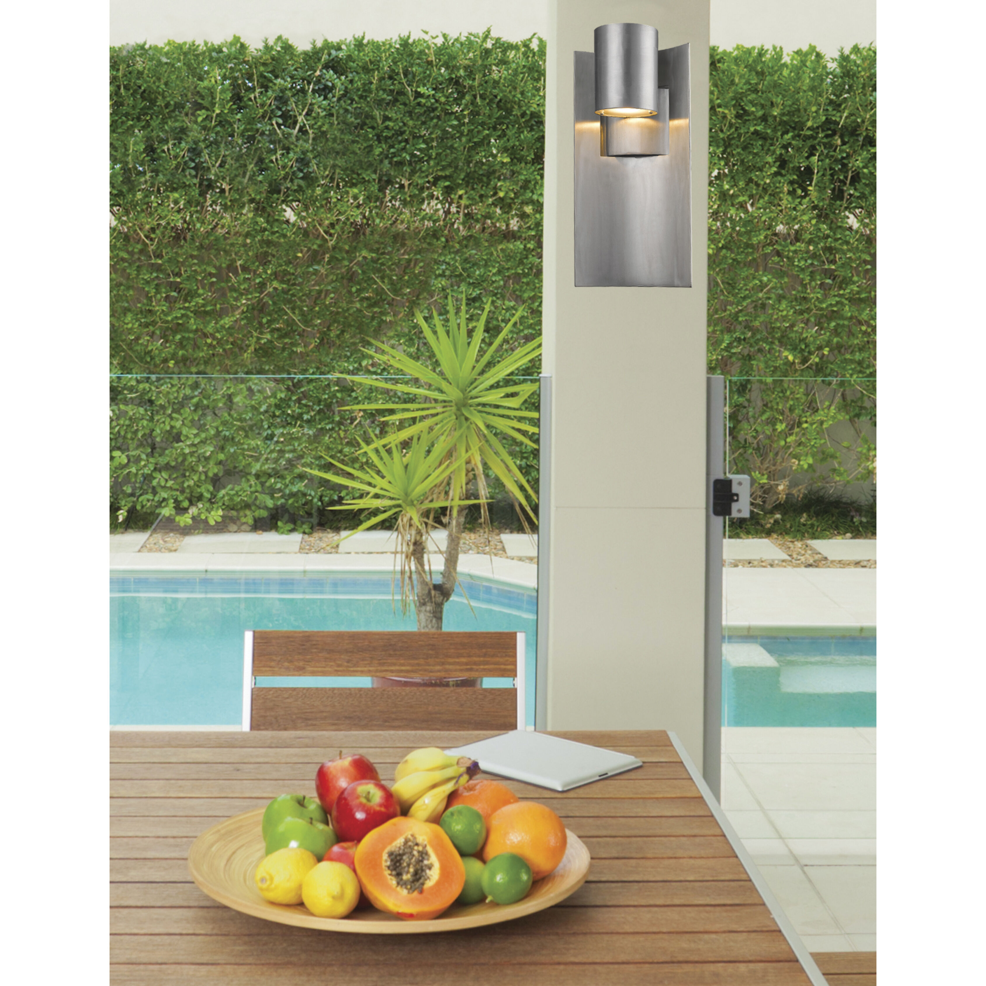 Amador Outdoor Wall Light in Silver