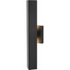 Troy 2 Light 18 inch Black Outdoor Wall Sconce