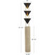 Versus 67.5 inch 180 watt Urban Bronze Floor Lamp Portable Light in Steel Shade