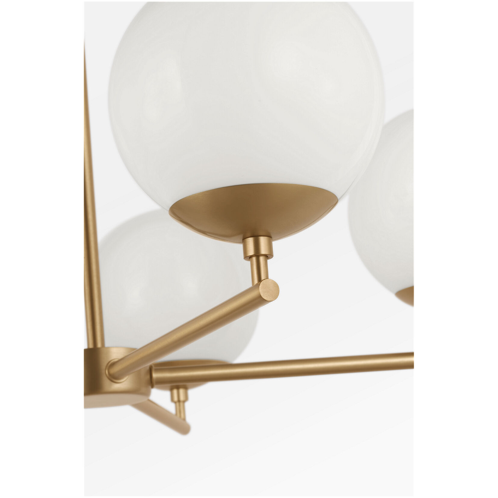 Nube LED 26 inch Satin Brass Chandelier Ceiling Light