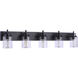 Reeves 5 Light 41 inch Flat Black Vanity Light Wall Light