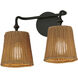 Baja 2 Light 14.75 inch Dark Bronze Bath Vanity Wall Light