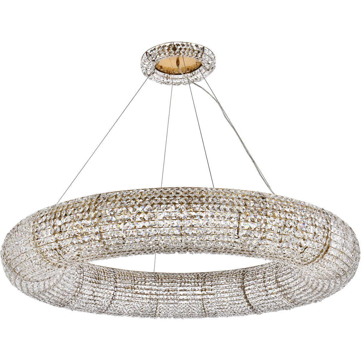 Paris 20 Light 52 inch Brass Chandelier Ceiling Light in Gold