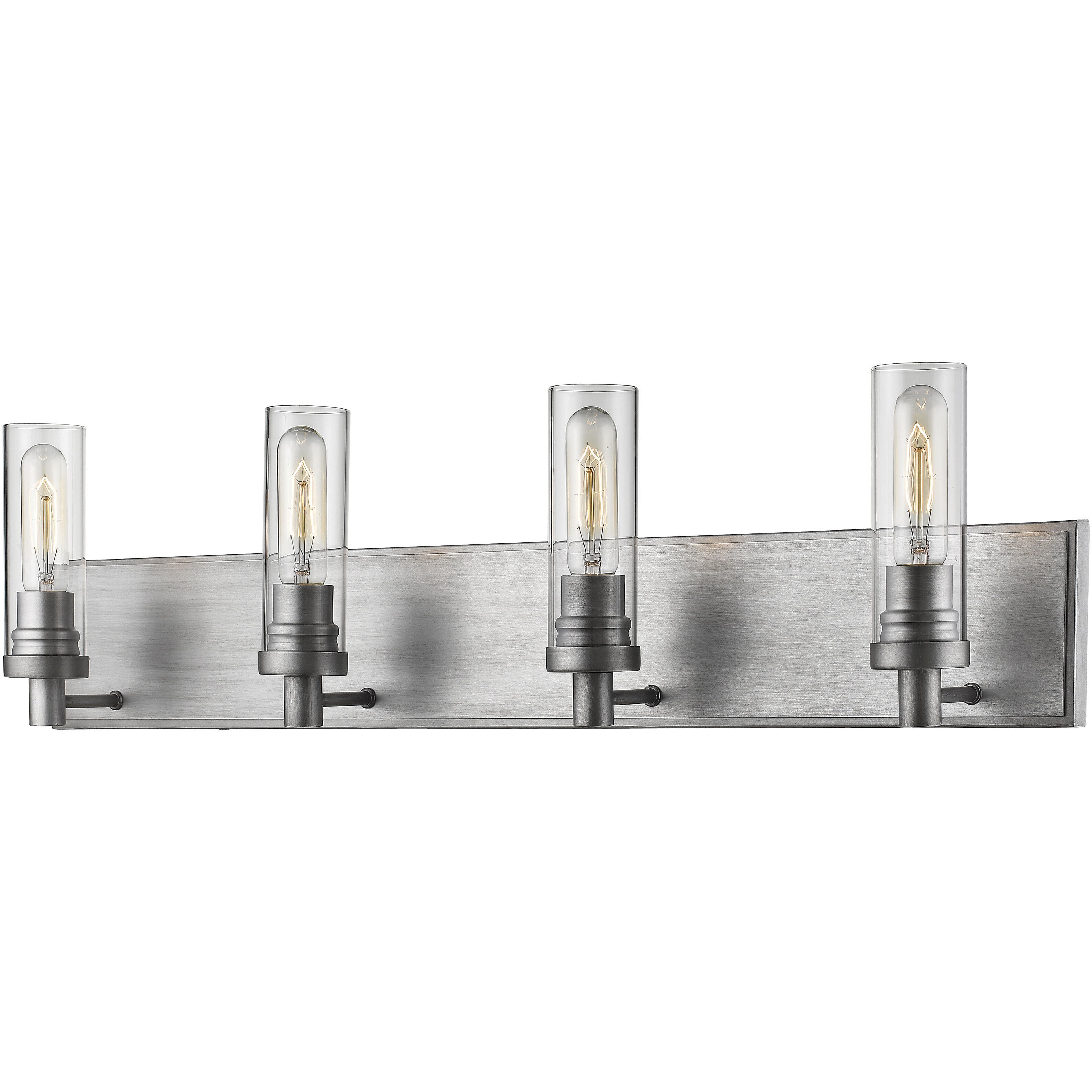 Persis 4 Light 32 inch Old Silver Vanity Wall Light