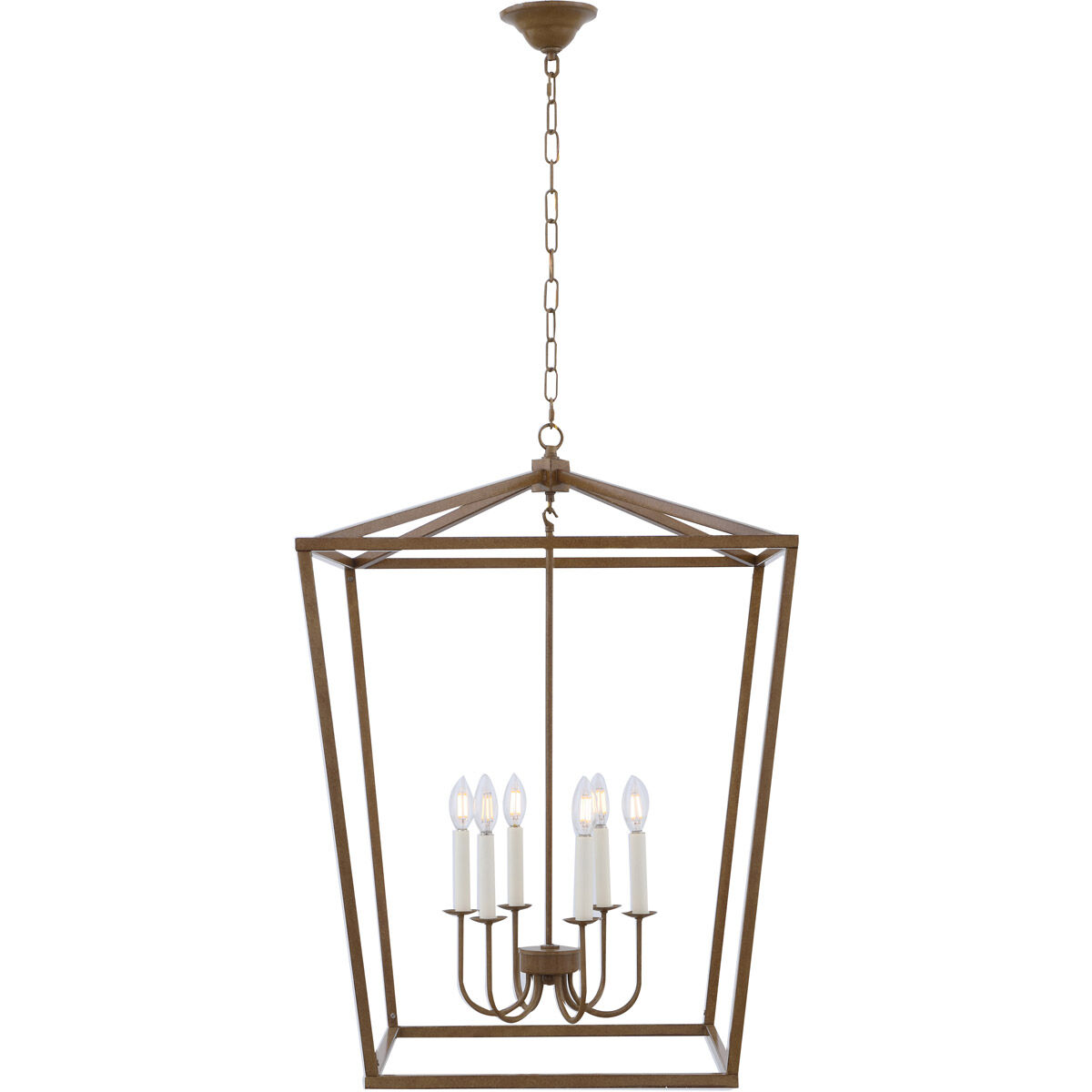 Maddox 6 Light 24 inch Vintage Gold Pendant Ceiling Light