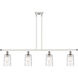 Ballston Candor LED 48 inch White and Polished Chrome Island Light Ceiling Light in Clear Waterglass, Ballston