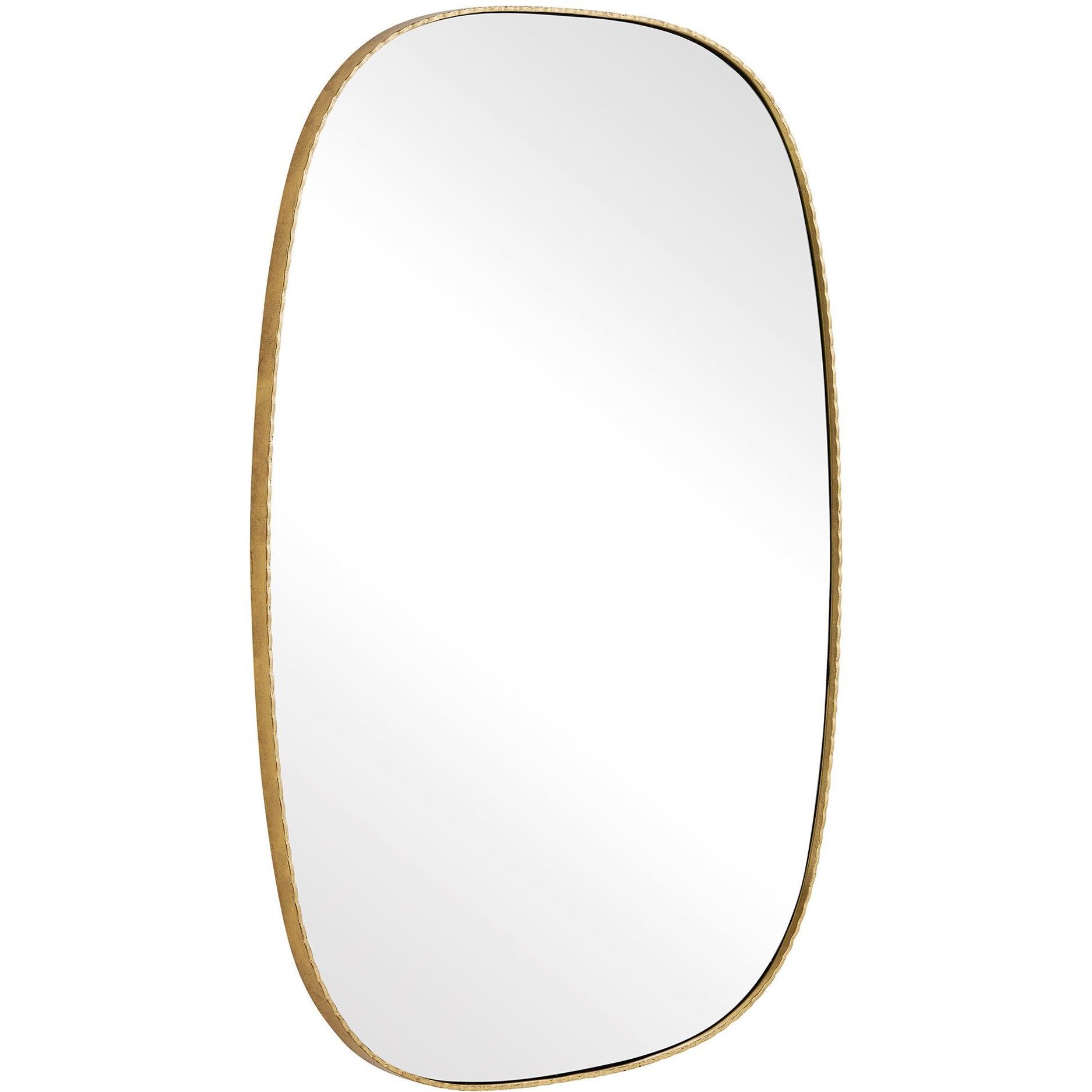 Nidia 40.5 X 28.5 inch Distressed Antique Gold Mirror
