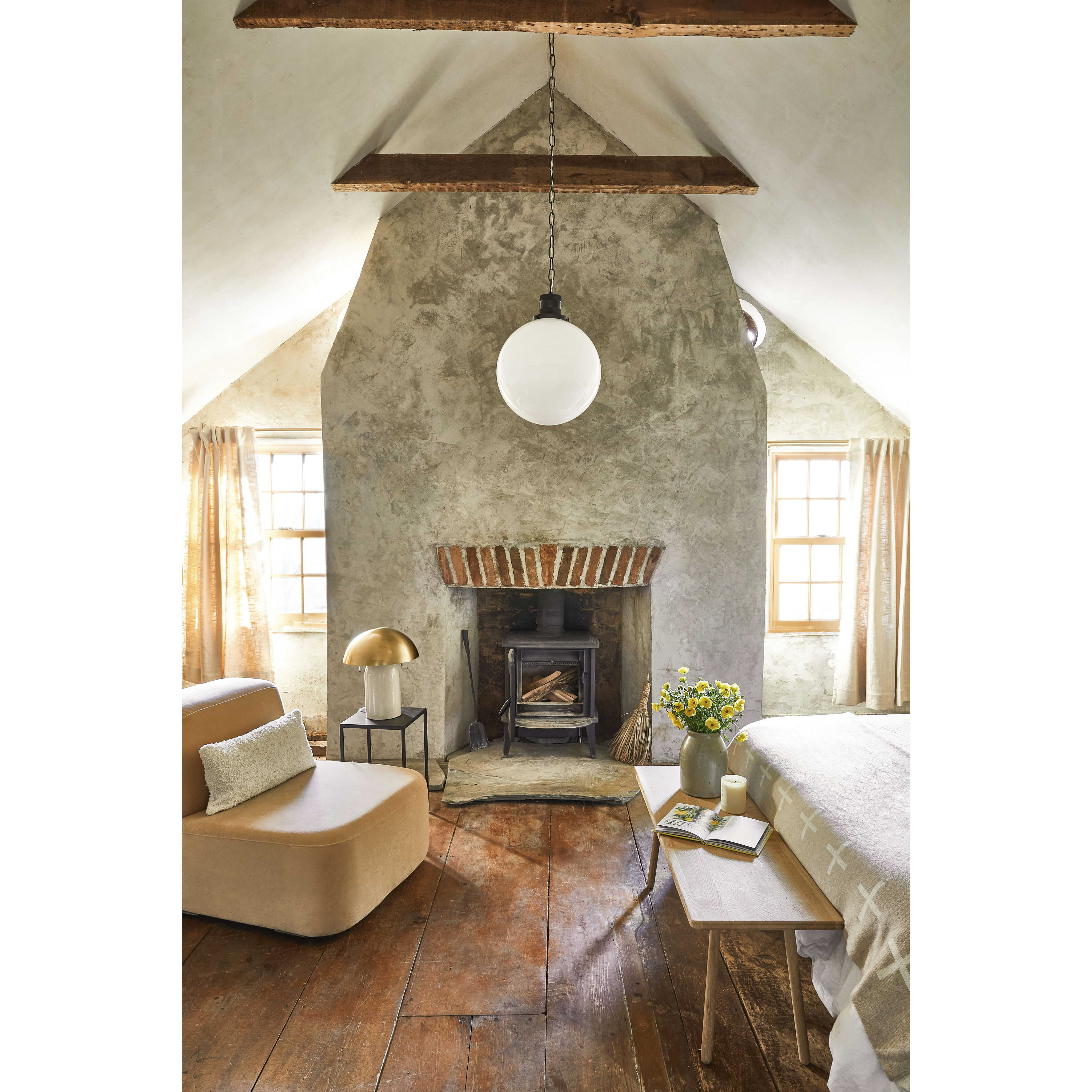 Gaia 16.5 inch 60 watt Aged Brass Table Lamp Portable Light