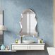 Nadia 44 X 29 inch Bright Silver Leaf Wall Mirror