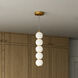 Alora Mood Bijou LED 4.38 inch Aged Gold Pendant Ceiling Light