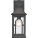 Triumph 1 Light 14.5 inch Textured Black Outdoor Wall Sconce