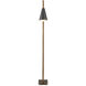 Duet 63.5 inch 9 watt Oil Rubbed Bronze and Antique Brass Floor Lamp Portable Light