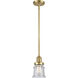 Franklin Restoration Canton 1 Light 6.5 inch Satin Gold Mini Pendant Ceiling Light in Incandescent, Seedy, Franklin Restoration