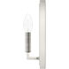 Zoanne 1 Light 5.25 inch Brushed Nickel Wall Sconce Wall Light
