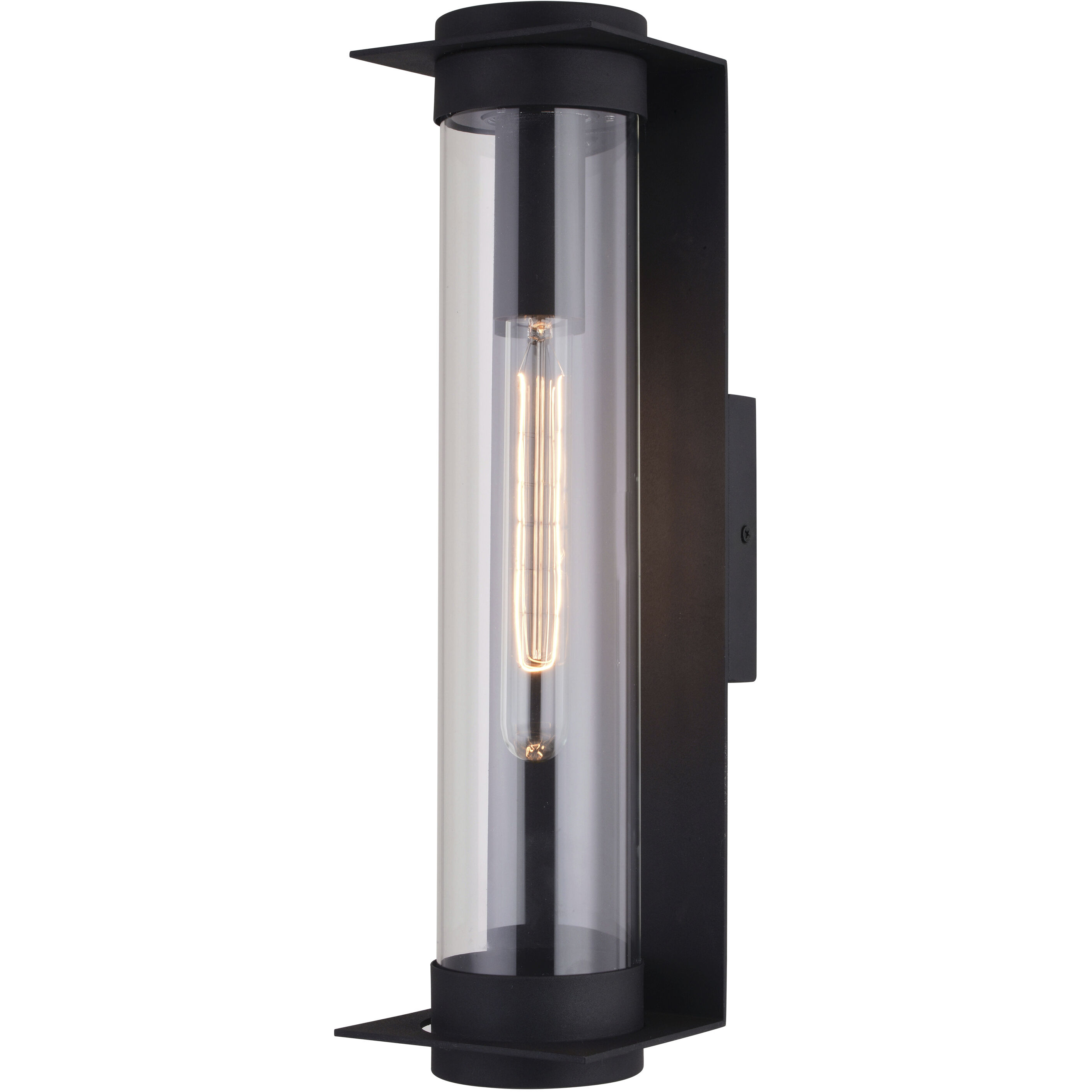 Brighton Park LED 18 inch Textured Black Outdoor Wall