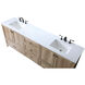 Soma 84 X 19 X 34 inch Natural Oak Vanity Sink Set