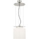 Ray Booth Elias LED 13 inch Polished Nickel Floating Pendant Ceiling Light