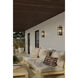Aberdeen 2 Light 16.5 inch Sand Coal Black and Legacy Brass Outdoor Wall Sconce