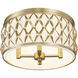 Harden 4 Light 16.25 inch Modern Gold Flush mount Ceiling Light