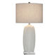 Poly 32.5 inch 100 watt Mali Silver Table Lamp Portable Light