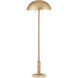 Miles 58.5 inch 7 watt Natural and Polished Brass Floor Lamp Portable Light