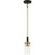Ainsley Court 1 Light 3.25 inch Aged Kinston Bronze/Brushed Mini Pendant Ceiling Light