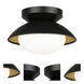 Hatley 1 Light 7.88 inch Black Flush Mount Ceiling Light