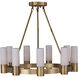 Contessa 9 Light 27 inch Natural Aged Brass Single-Tier Chandelier Ceiling Light