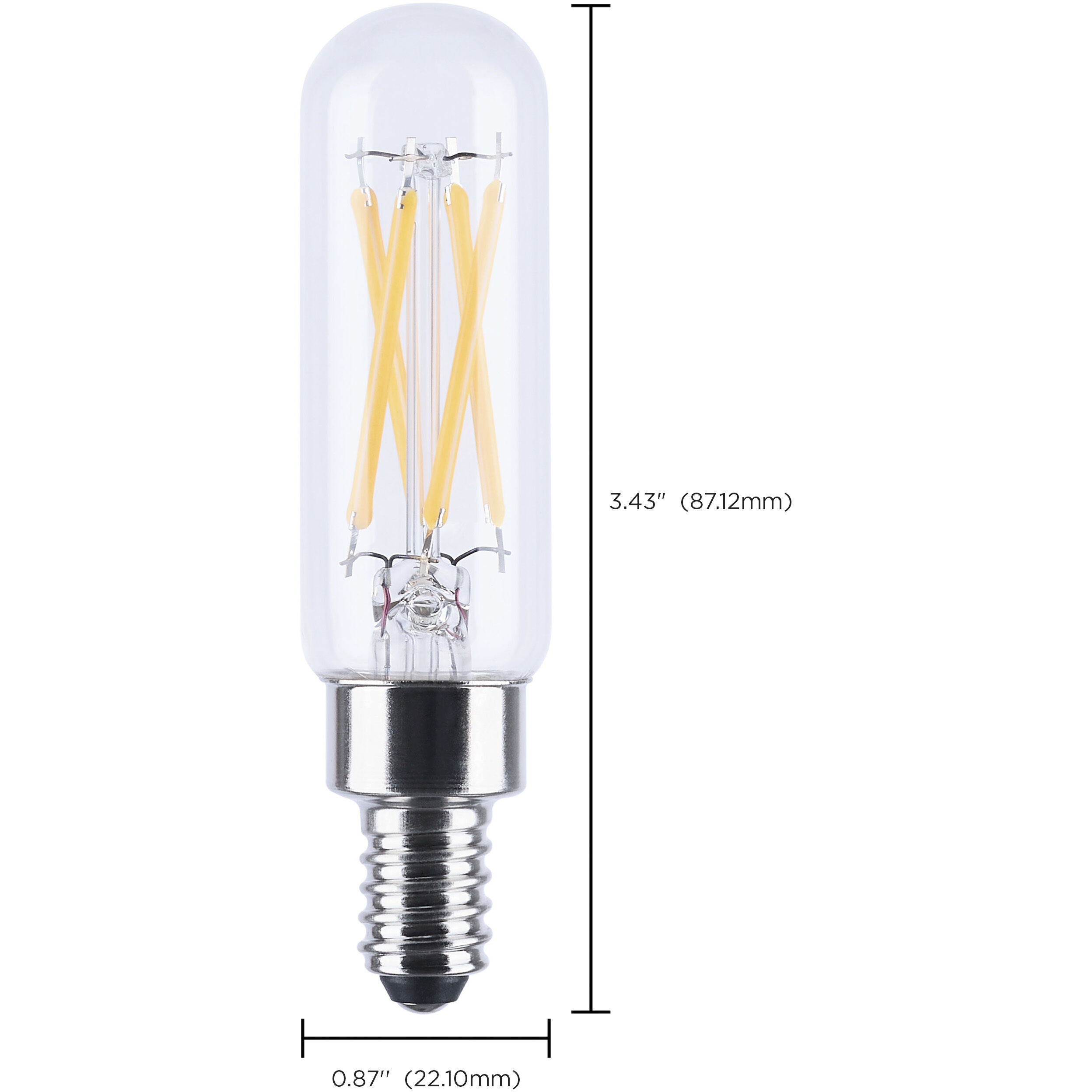 Lumos LED T6 E12 4 watt 120 4000K LED Filament