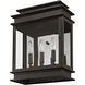 Princeton 3 Light 15 inch Bronze Outdoor Wall Lantern