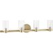 Bedminster 4 Light 30.5 inch Champagne Gold Vanity Light Wall Light