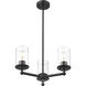 Thayer 3 Light 19 inch Matte Black Chandelier Ceiling Light